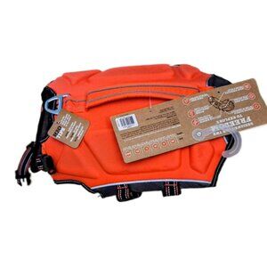 Arcadia Trail Dog High Visibility Orange Flotation Life Jacket Aid Medium